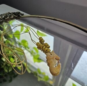 Sea Horse Stone Pendant Surfer Necklace